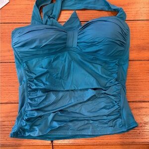 Tommy Bahama Teal Halter Tankini Top